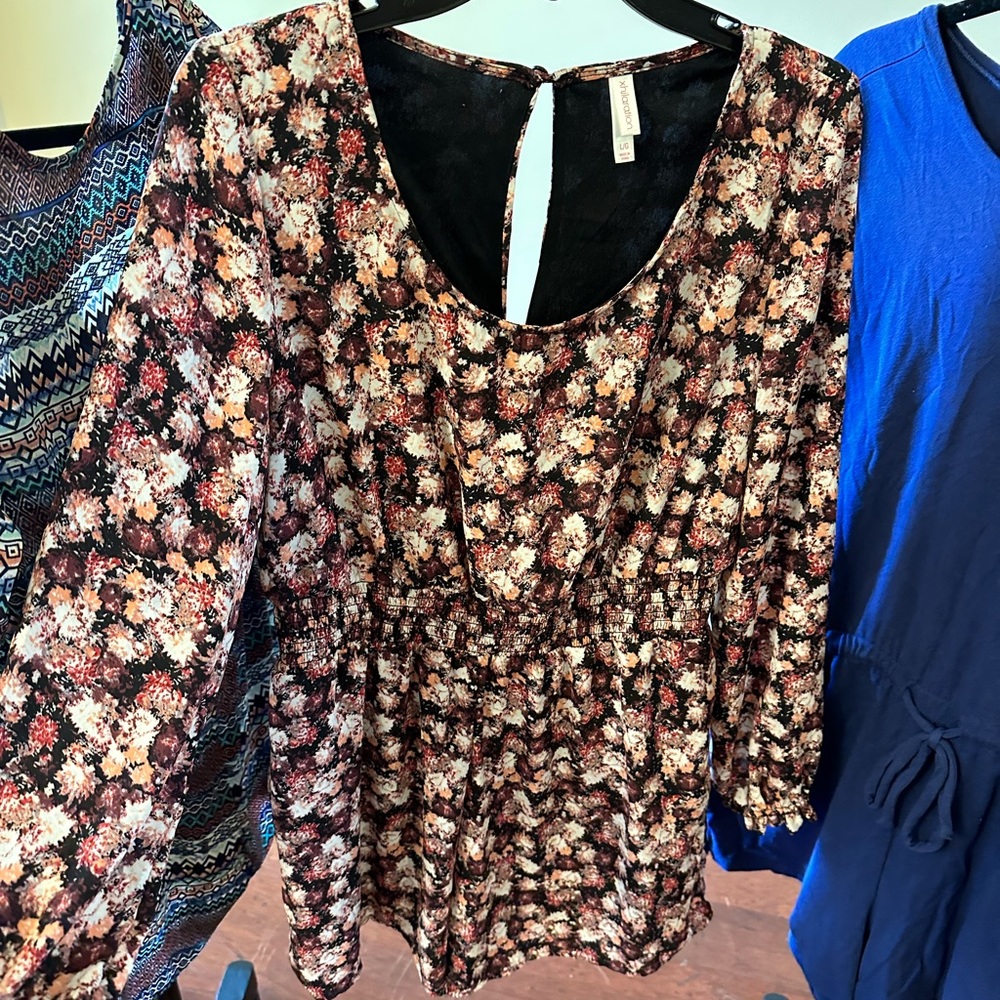 Long sleeve floral romper